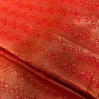BEIGE AND RED KANJEEVARAM SILK SAREE - GET ESSENTIAL
