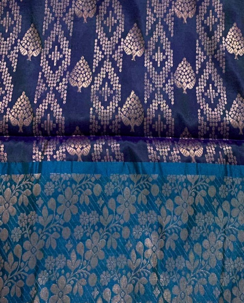 Blue Kanjeevaram Silk Saree - GET ESSENTIAL