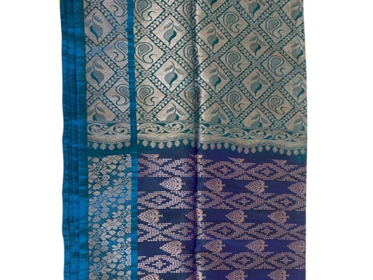 Blue Kanjeevaram Silk Saree - GET ESSENTIAL