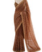 Chocolate Glow Moss Silk Saree - GET ESSENTIAL
