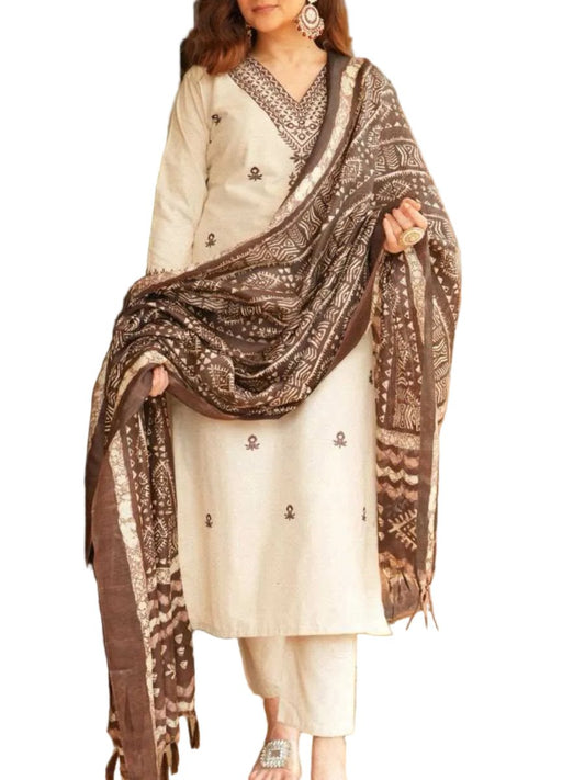 CLASSIC BHAGALPURI KHADI OUTFIT - GET ESSENTIAL