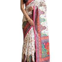 Floral Crepe Saree - Trendy and Chic! - GET ESSENTIAL
