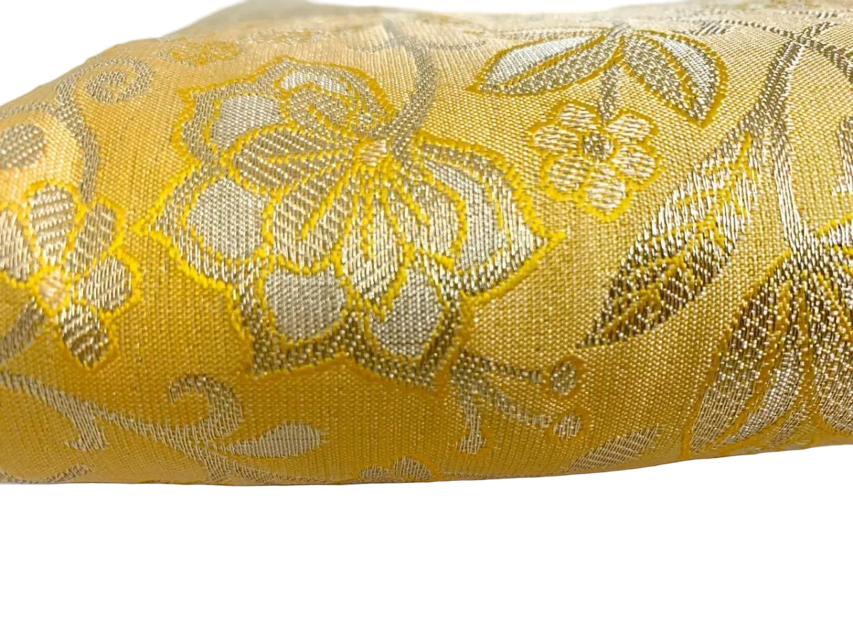Golden Yellow Kanjeevaram Silk Saree - GET ESSENTIAL
