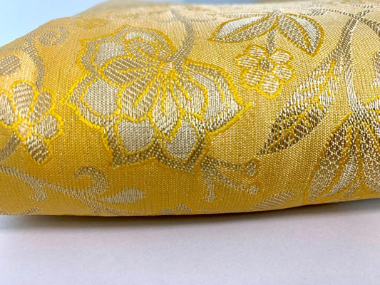 Golden Yellow Kanjeevaram Silk Saree - GET ESSENTIAL
