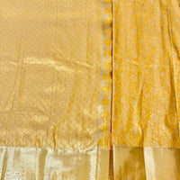 Golden Yellow Kanjeevaram Silk Saree - GET ESSENTIAL