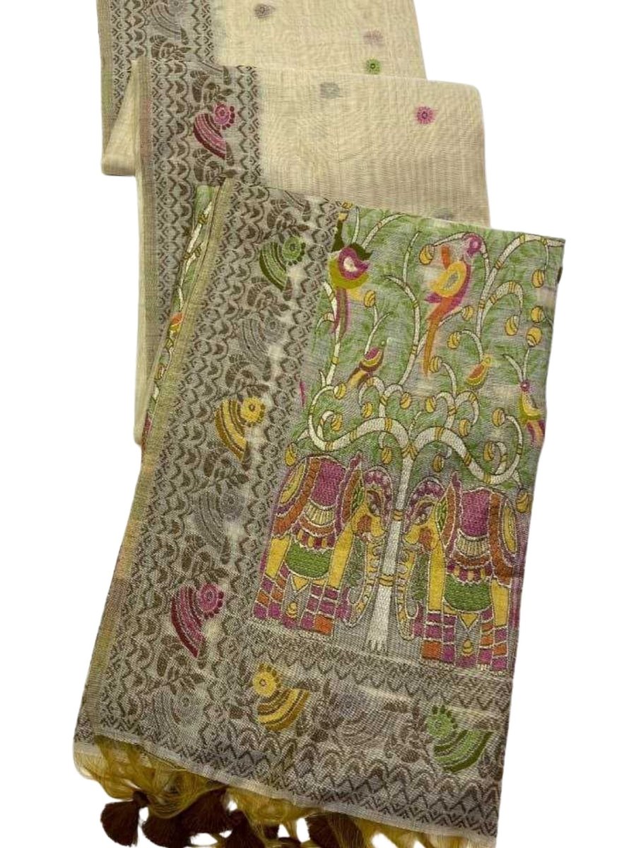 GRACEFUL JAMDANI COTTON SAREE WEAVE