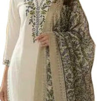 GRACEFUL KHADI KURTI WITH BHAGALPURI KHADI PRINT DUPPATTA - GET ESSENTIAL