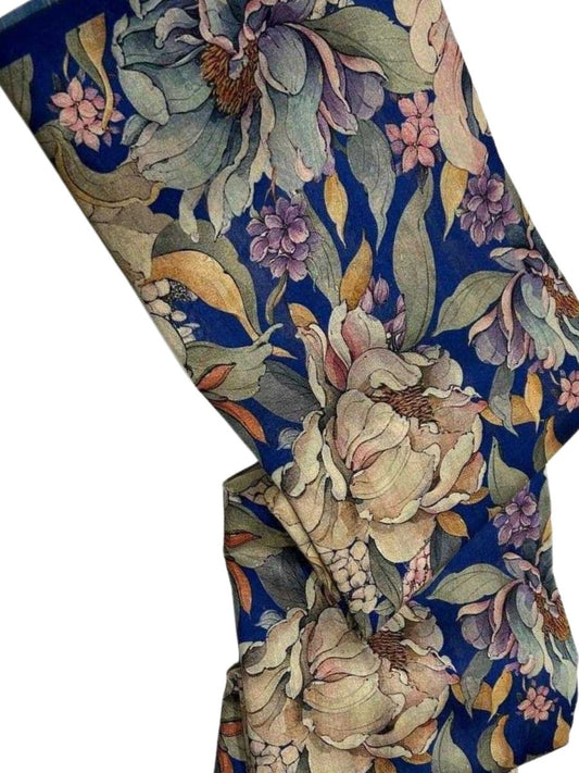 GRACEFUL TUSSAR KALAMKARI SAREE