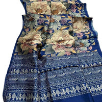 GRACEFUL TUSSAR KALAMKARI SAREE