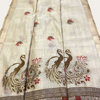 GRACEFUL WEAVES ARTISTIC JAMDANI SAREE