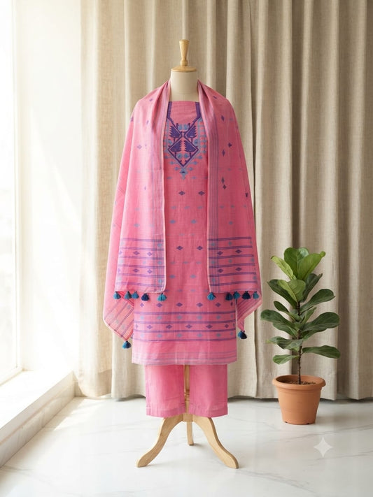 Jamdani Salwar Suit Piece - GET ESSENTIAL