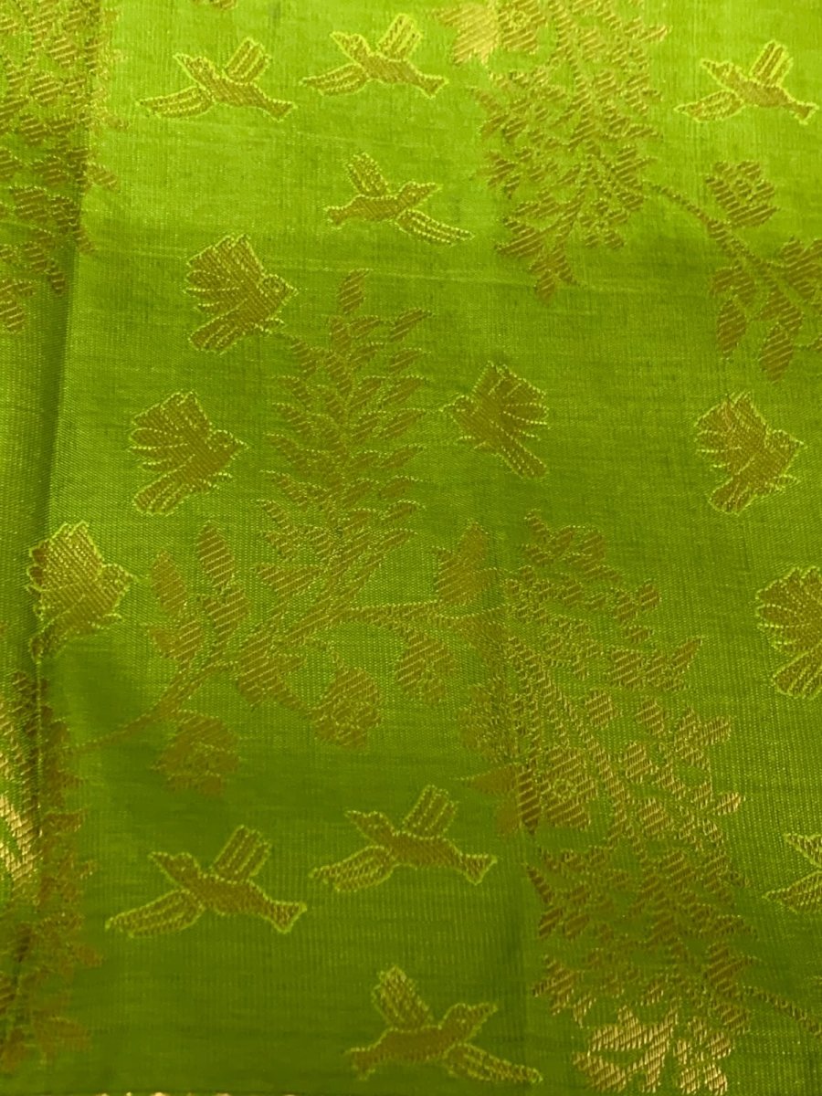 Light Green Kanjeevaram Silk Saree - GET ESSENTIAL