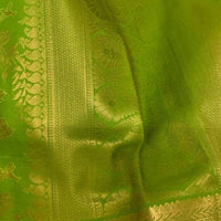 Light Green Kanjeevaram Silk Saree - GET ESSENTIAL
