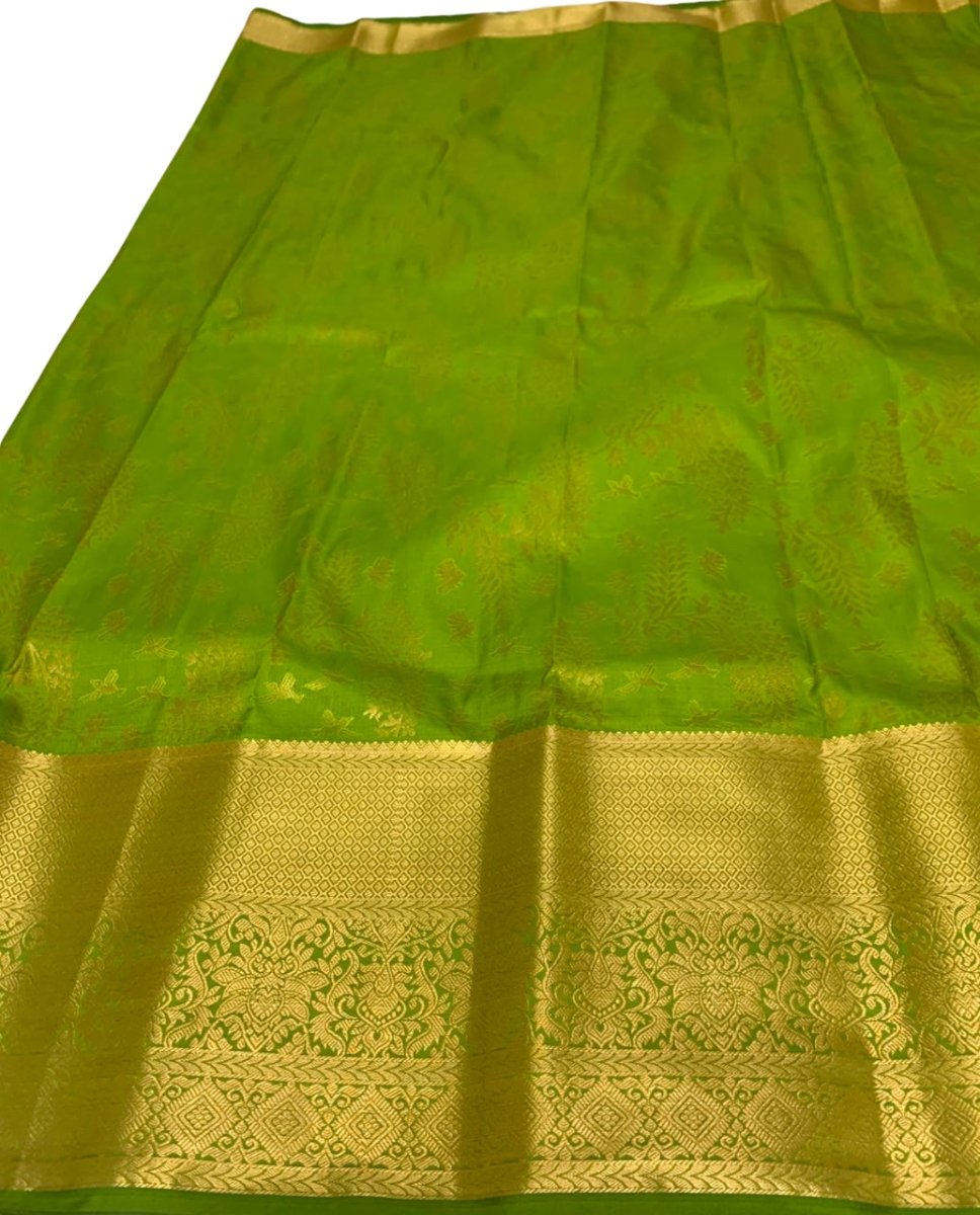 Light Green Kanjeevaram Silk Saree - GET ESSENTIAL