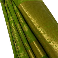 Light Green Kanjeevaram Silk Saree - GET ESSENTIAL