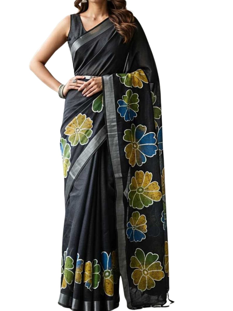 Linen Saree - GET ESSENTIAL