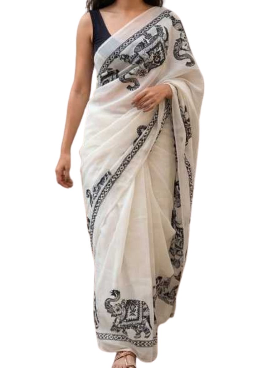 Linen Saree - GET ESSENTIAL