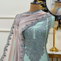 MODAL MUL EMBROIDERY SUIT - GET ESSENTIAL