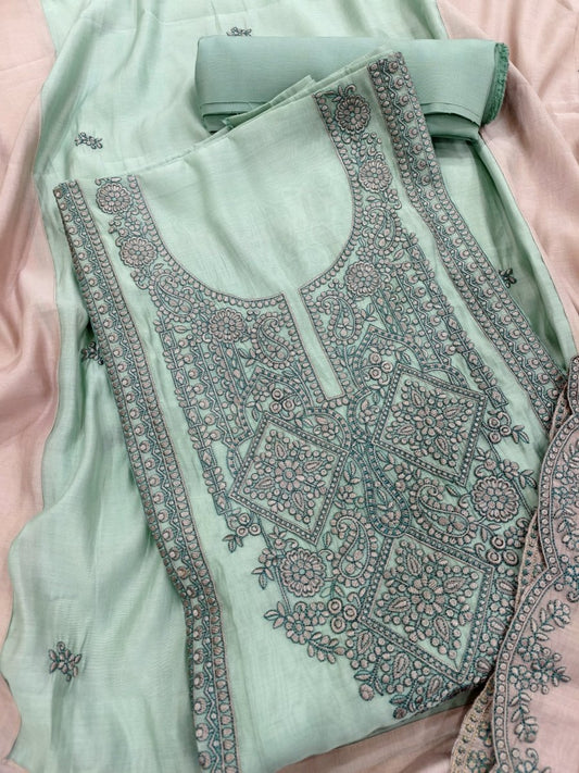 MODAL MUL EMBROIDERY SUIT - GET ESSENTIAL
