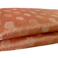 Peach Brown Tissue Silk Saree - GET ESSENTIAL
