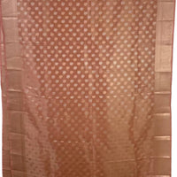 Peach Brown Tissue Silk Saree - GET ESSENTIAL