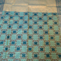 Sea Green Patola Silk Saree with Zari Border - GET ESSENTIAL