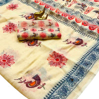 SOFT LINEN COTTON SAREE - GET ESSENTIAL