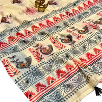 SOFT LINEN COTTON SAREE - GET ESSENTIAL